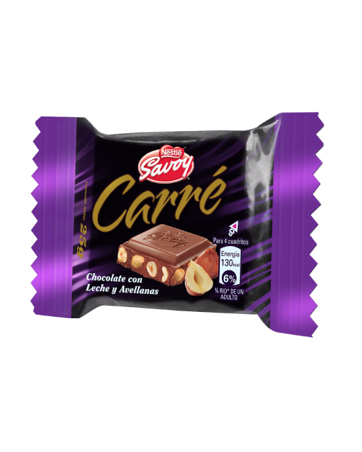 SAVOY® Carré Chocolate con Avellanas 25 g